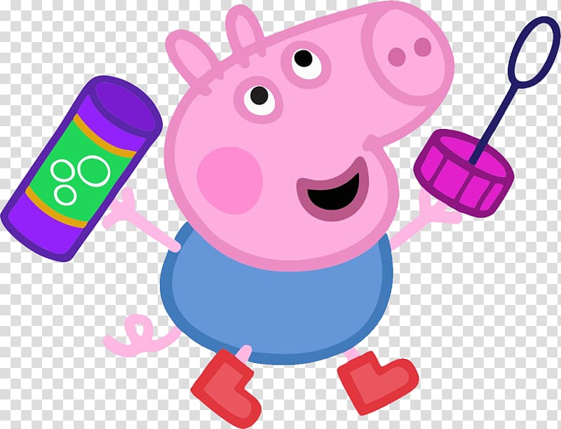 Peppa Pig illustration, Daddy Pig Muddy Puddles , PEPPA PIG transparent background PNG clipart