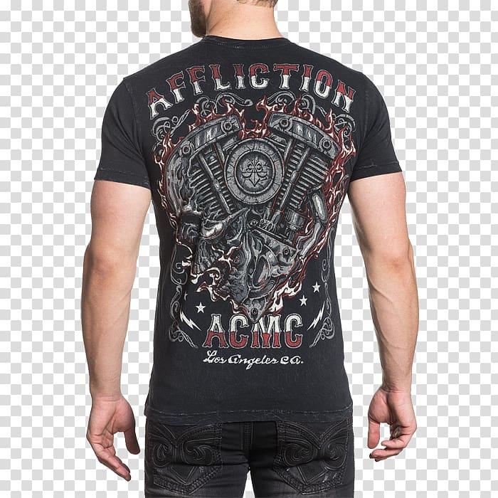 T-shirt Affliction Clothing Top Pants, T-shirt transparent background PNG clipart