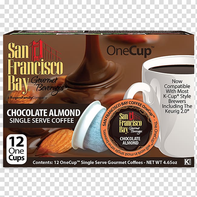 Instant coffee San Francisco Bay CHOCOLATE ALMOND Coffee Ingredient, Coffee transparent background PNG clipart