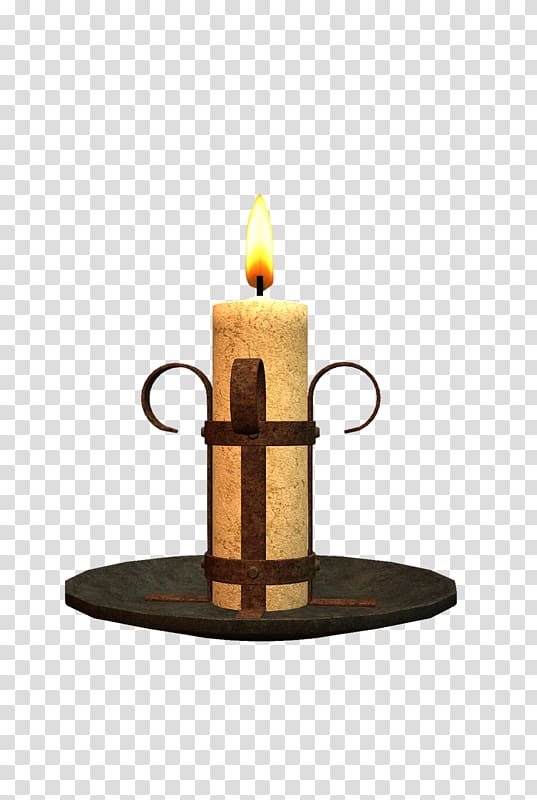 Candlestick, Cartoon painted retro decorative candle holders transparent background PNG clipart