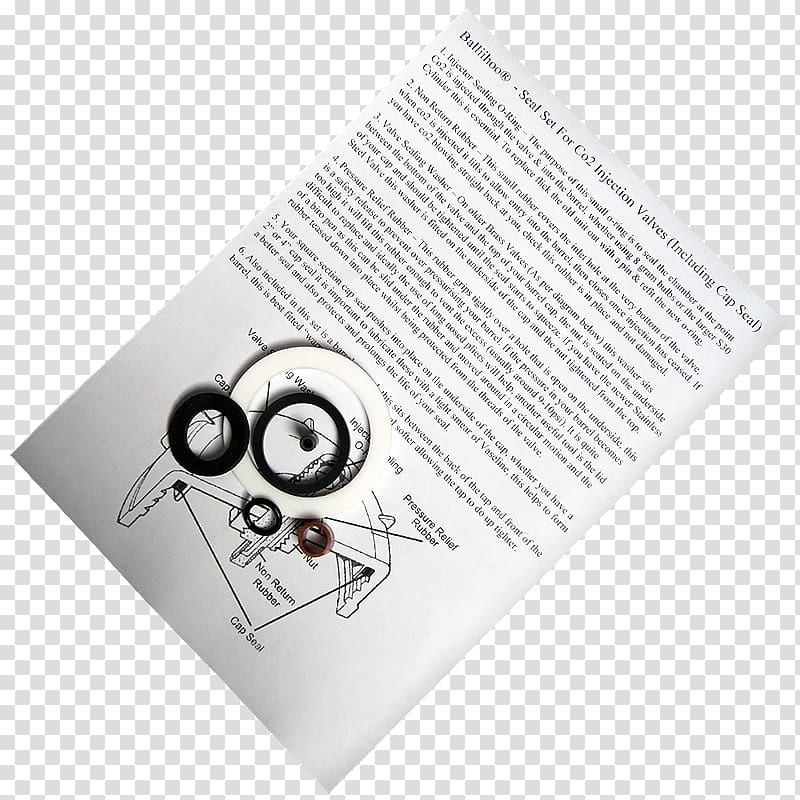 Paper Seal O-ring Tap Gasket, completed seal transparent background PNG clipart