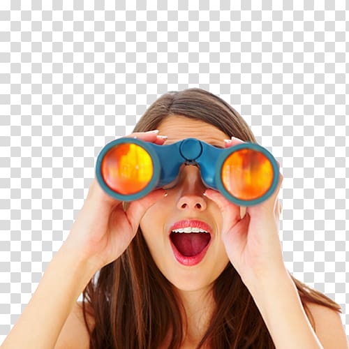Woman Organization Binoculars Consultant, woman transparent background PNG clipart