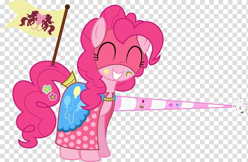 Pinkie Pie Horse, exactly transparent background PNG clipart