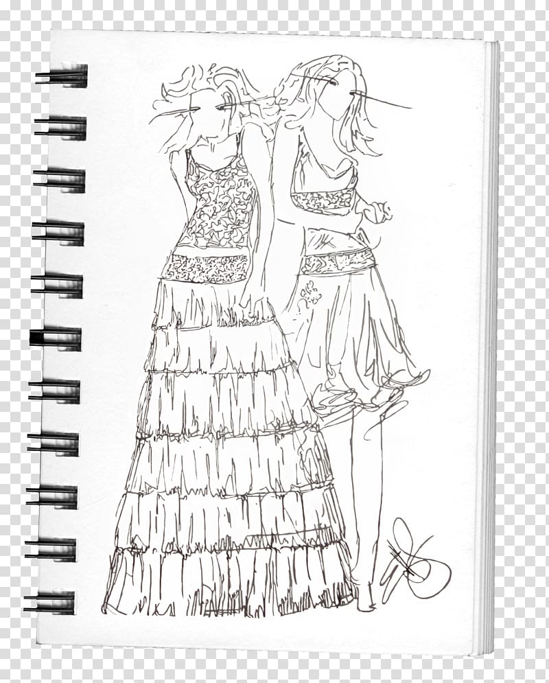 Fashion design Dress Drawing Sketch, dress transparent background PNG clipart