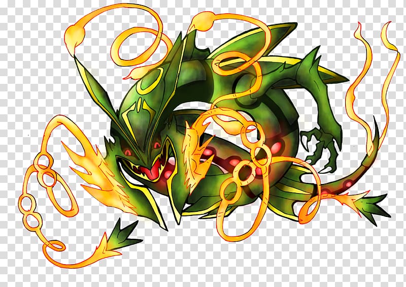 Mega Rayquaza - Art - Transparent, Shiny Mega Rayquaza HD phone