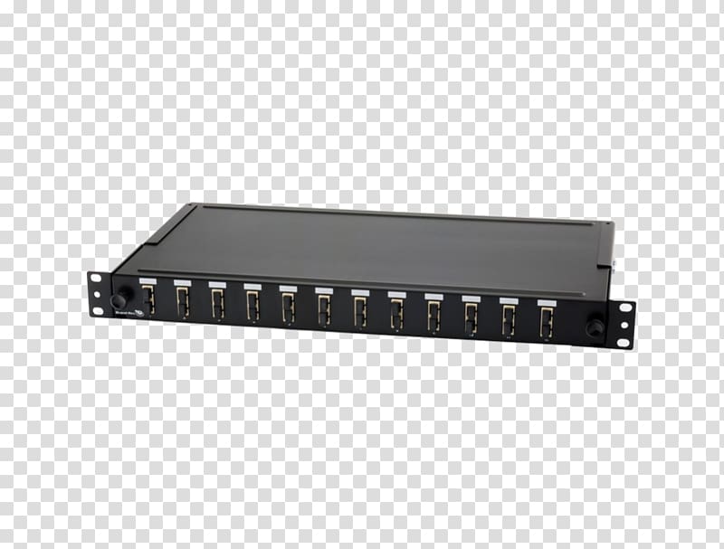 Cable management Patch Panels Single-mode optical fiber Optics, duplex transparent background PNG clipart