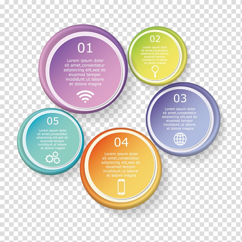 Infographic Circle, color circle information map transparent background PNG clipart