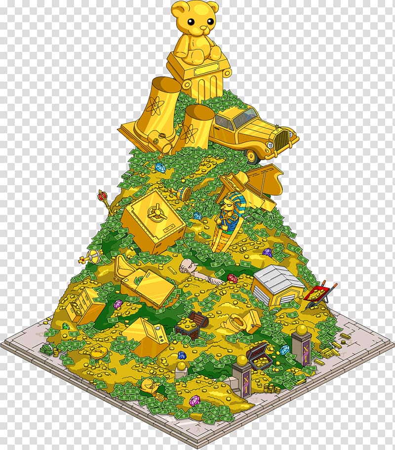 The Simpsons: Tapped Out Mr. Burns Lunchlady Doris Money Mountain, Money Mountain transparent background PNG clipart