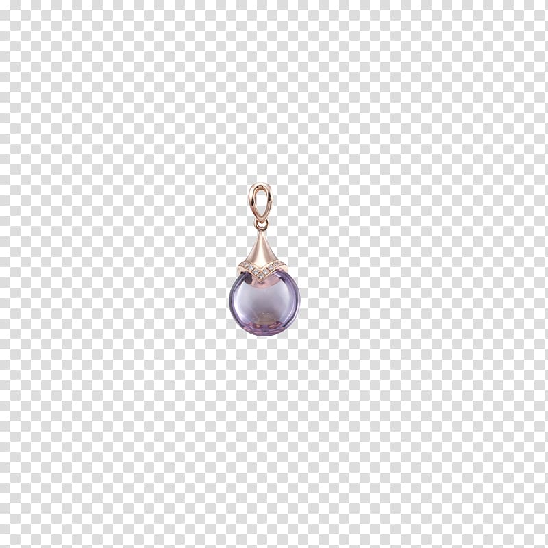 Purple Pearl Body piercing jewellery Human body, Gemstone necklace transparent background PNG clipart