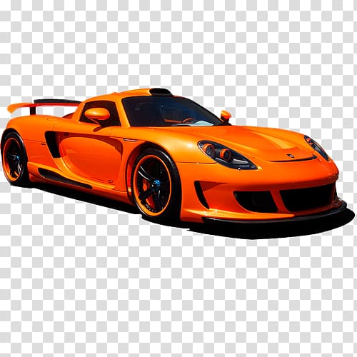Porsche Carrera GT Performance car Automotive design, car transparent background PNG clipart