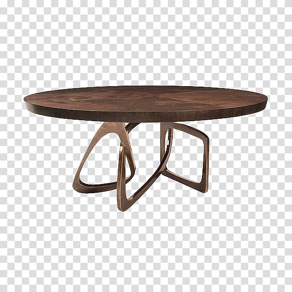 Coffee table Dining room Furniture Matbord, Wooden Round Table design elements transparent background PNG clipart