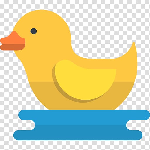 Donald Duck Icon, Small yellow duck swimming transparent background PNG clipart