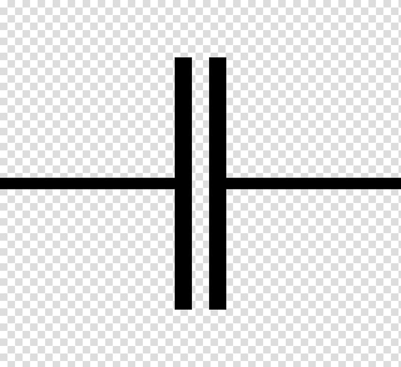 Capacitor Electronic symbol Electronic circuit Circuit diagram, symbol transparent background PNG clipart