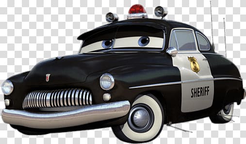 Disney Pixar Cars character illustration, Sheriff transparent background PNG clipart