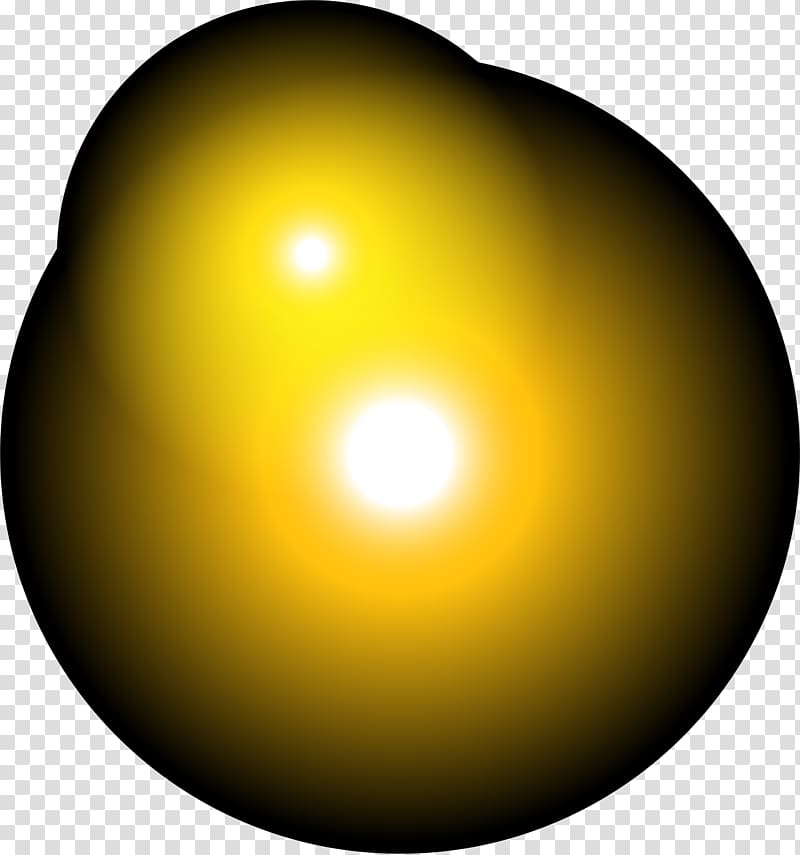 Yellow Desktop Sphere Computer , Yellow dream light transparent background PNG clipart