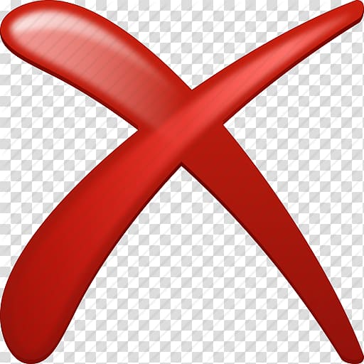 Red X Clipart HD PNG