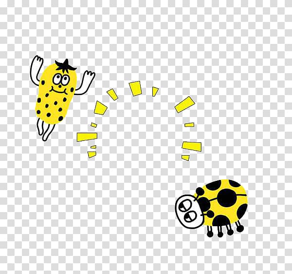 Insect Honey bee Coccinella septempunctata Ladybird Cartoon, Seven Star Ladybug Cartoon Chart transparent background PNG clipart