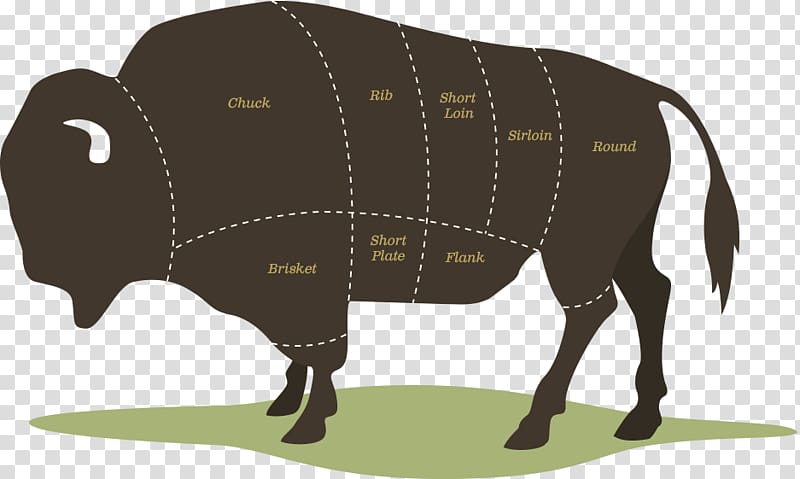American bison Beefsteak Meat Beef tenderloin, bison transparent background PNG clipart