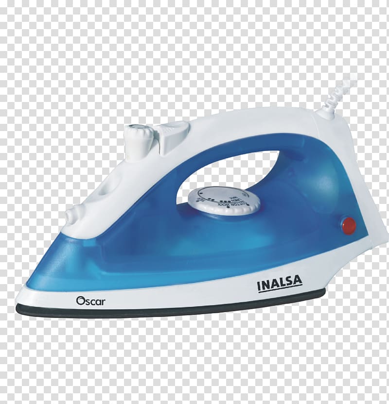 Clothes iron Inalsa Steam Iron Oscar Inalsa Jewel 1200-Watt Steam Iron Inalsa Adria Steam Iron Blue, steam iron transparent background PNG clipart