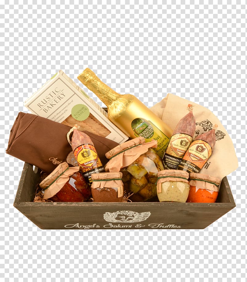 Food Gift Baskets Mediterranean cuisine Lunch Italian cuisine, Baskets Boards transparent background PNG clipart