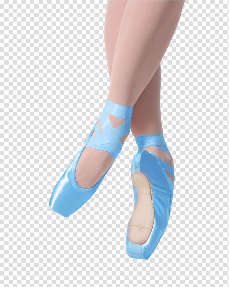 pointe shoes blue