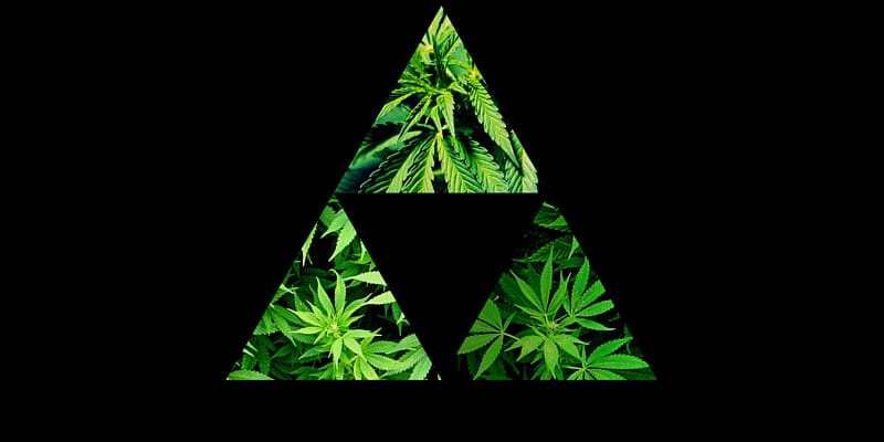 Hemp Cannabis Green Triangle Leaf, cannabis transparent background PNG clipart