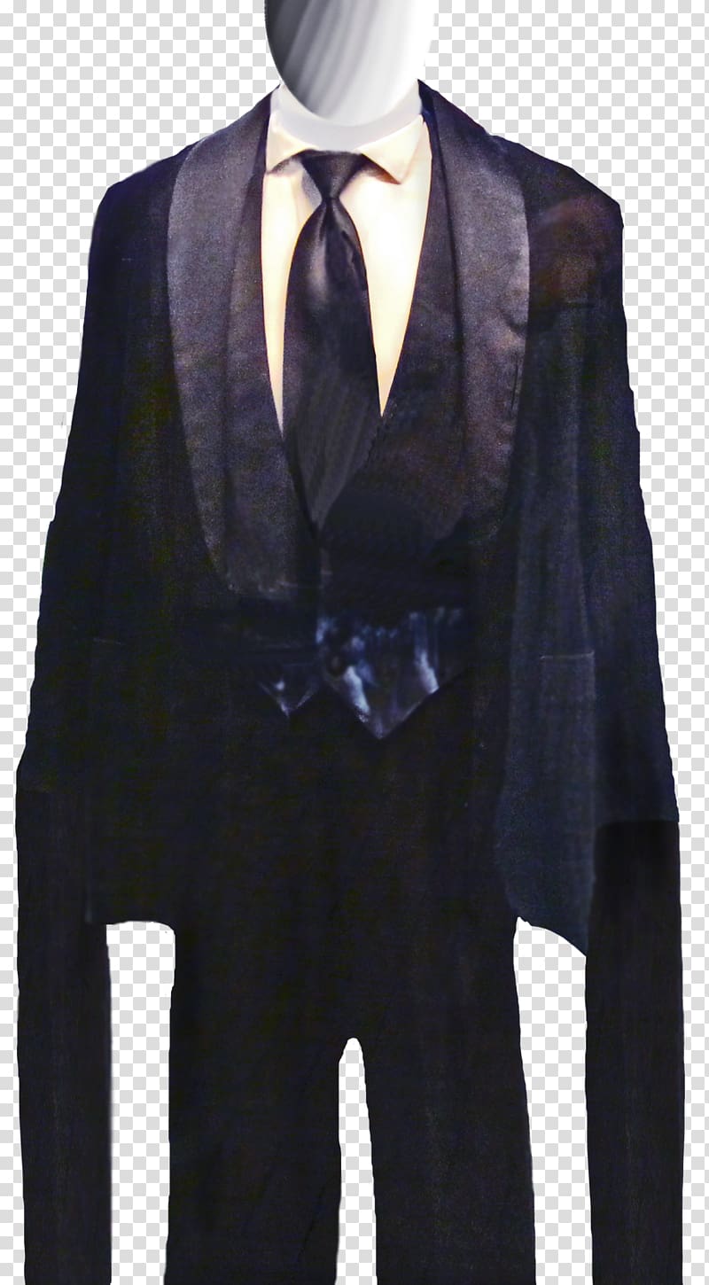 Suit Formal wear Outerwear Necktie Tuxedo, Slender man transparent background PNG clipart
