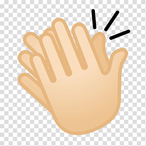 Clapping Hand Emoji Fitzpatrick scale Thumb, hand transparent background PNG clipart