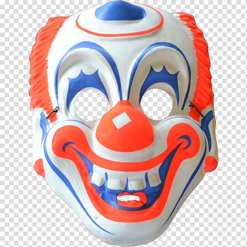 Evil clown Mask Halloween costume Circus, clown transparent background PNG clipart