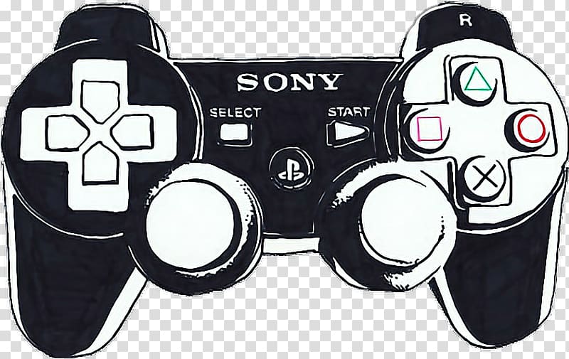 Xbox 360 controller PlayStation Controller Video Games Game Controllers, play station drawing transparent background PNG clipart