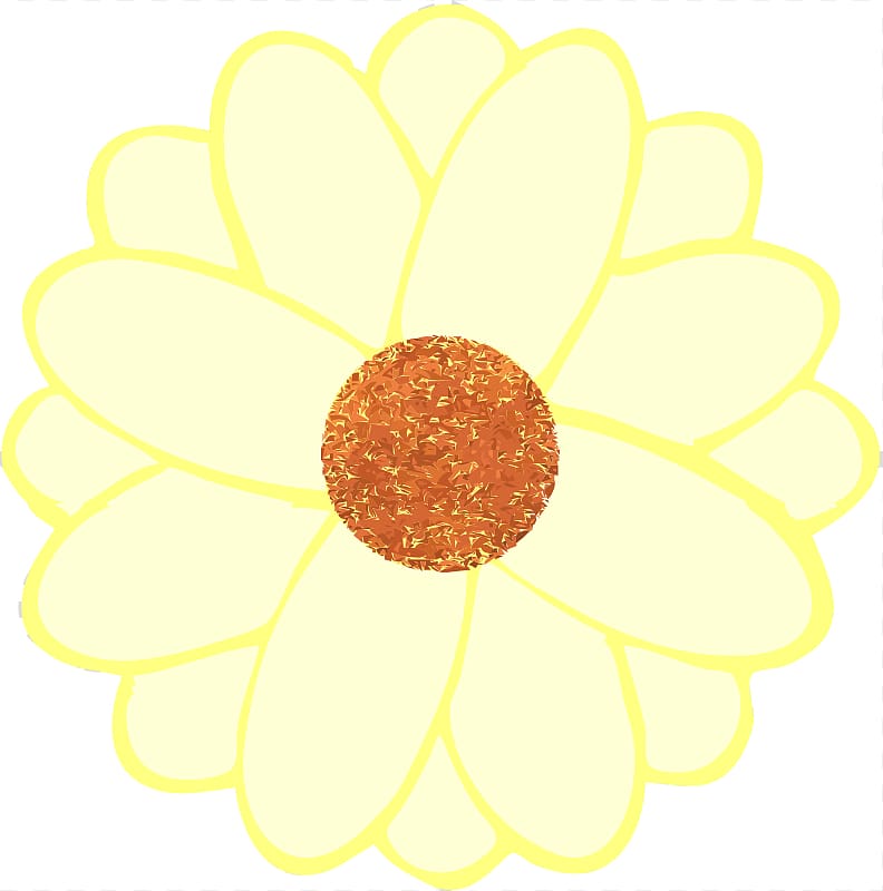 1960s 1970s , Daisy transparent background PNG clipart