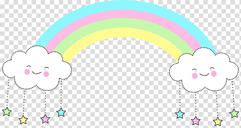 rainbow illustration, Cartoon Body Jewellery Circle Balloon , unicornio transparent background PNG clipart