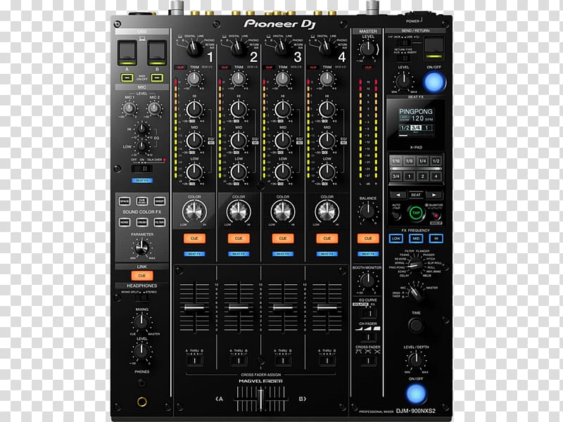 DJ mixer Audio Mixers DJM Disc jockey CDJ, ping pong transparent background PNG clipart