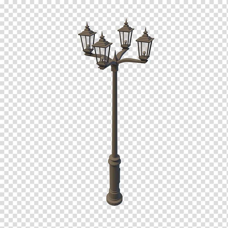 turned-off black 4-light lamp post, Lamp Street light Electric light, High Resolution Lamp transparent background PNG clipart