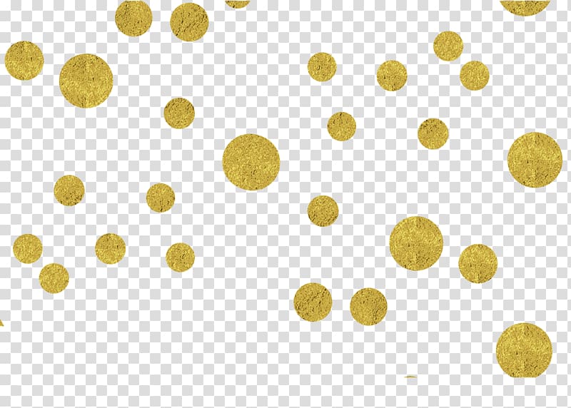 round decor , Paper Confetti Gold, Gold confetti floating material transparent background PNG clipart