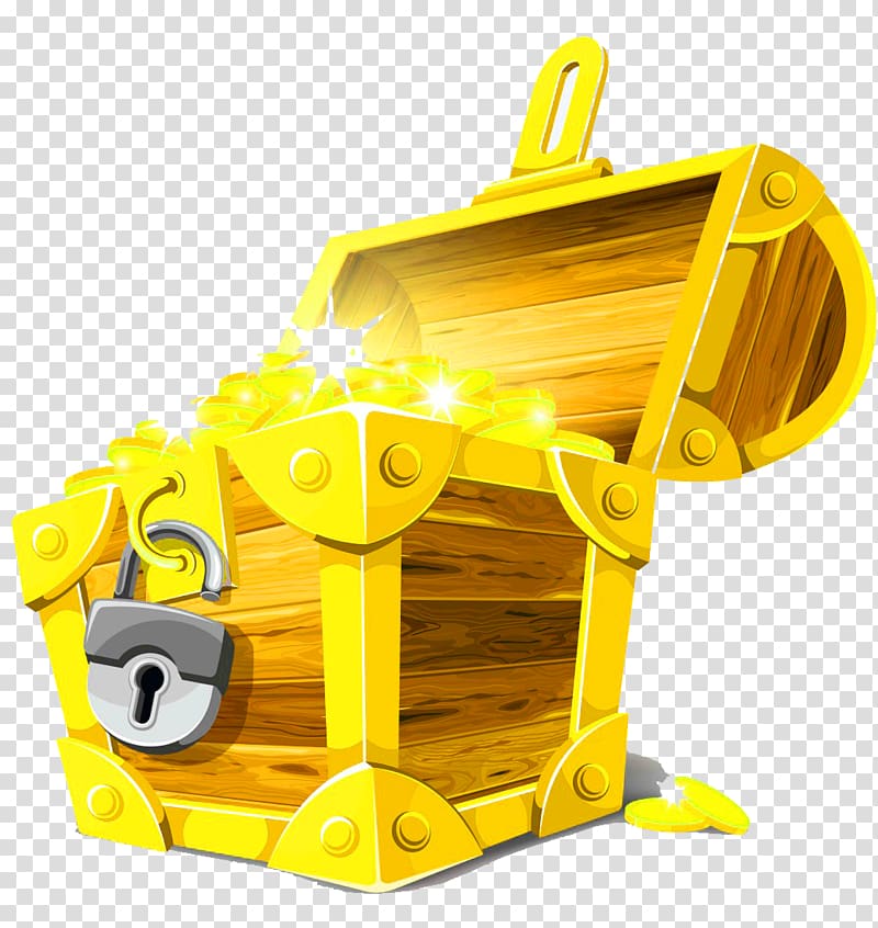 Buried treasure , A box of gold transparent background PNG clipart