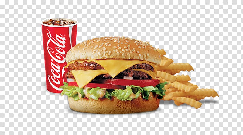 Cheeseburger Del Taco Hamburger French fries, Burger COMBO transparent background PNG clipart