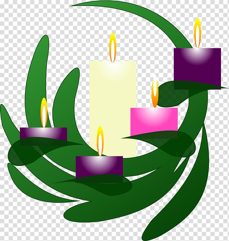 Advent wreath Advent candle , Church Candles transparent background PNG clipart