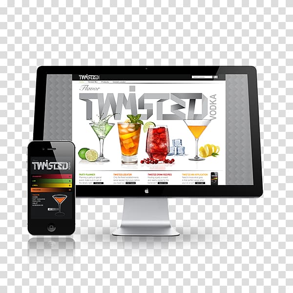 Computer Monitors Display device Display advertising, vodka packaging transparent background PNG clipart