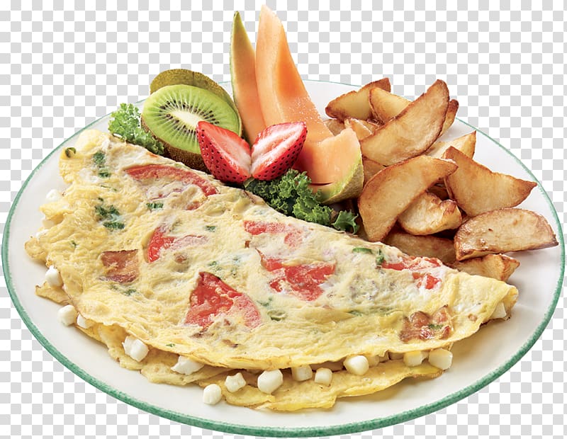 Omelette Full breakfast Dish Vegetarian cuisine, brunch transparent background PNG clipart