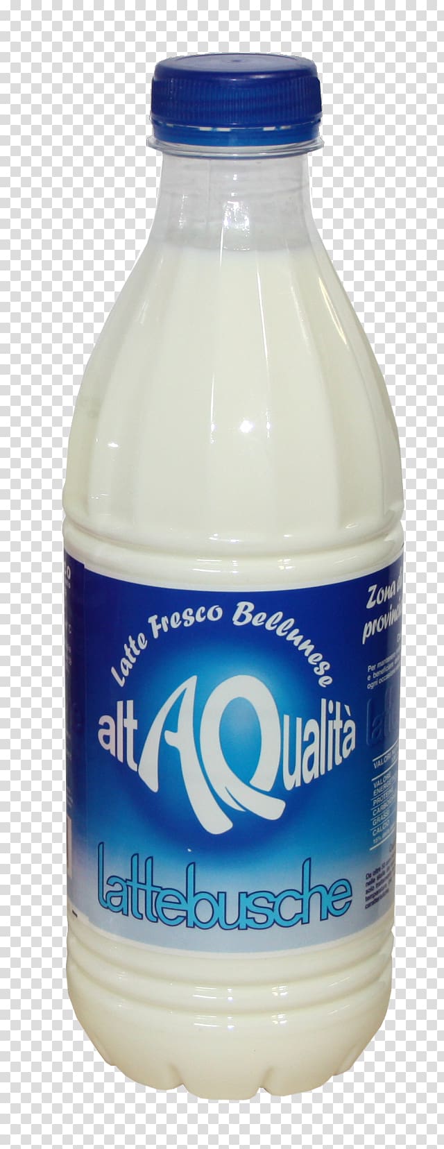Raw milk Lattebusche Dairy Products Plastic bottle, milk transparent background PNG clipart
