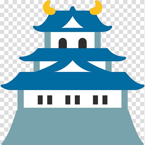 Japanese castle Emoji Symbol, japan transparent background PNG clipart
