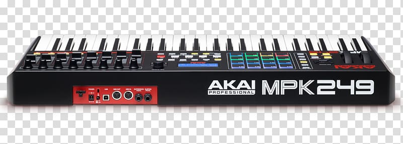 Computer keyboard Akai MPK249 MIDI Controllers Akai MPK225, musical instruments transparent background PNG clipart