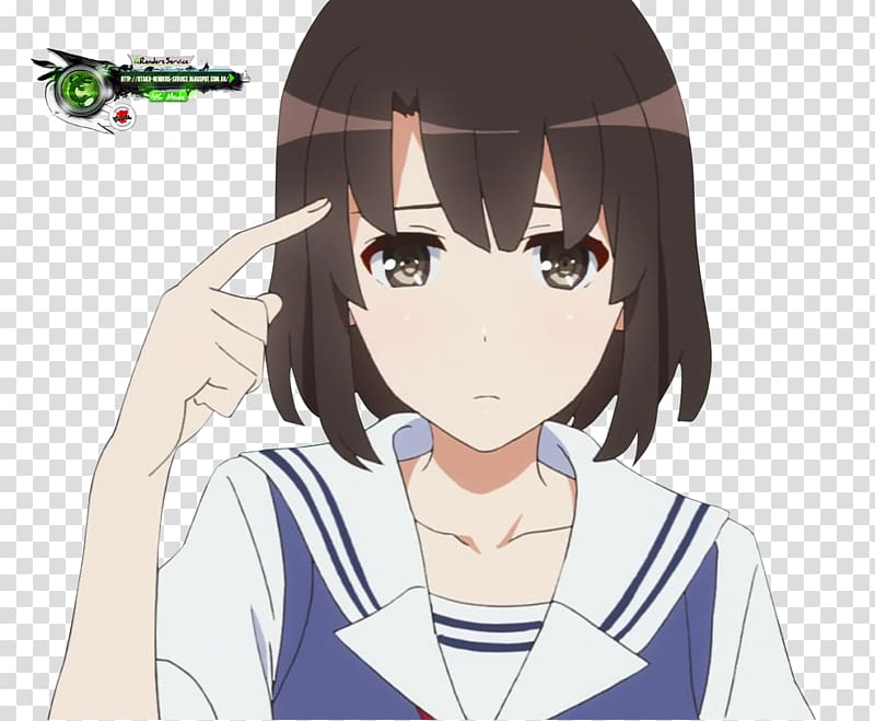 Saekano: How to Raise a Boring Girlfriend 加藤恵 Anime Manga GLISTENING♭, Anime transparent background PNG clipart