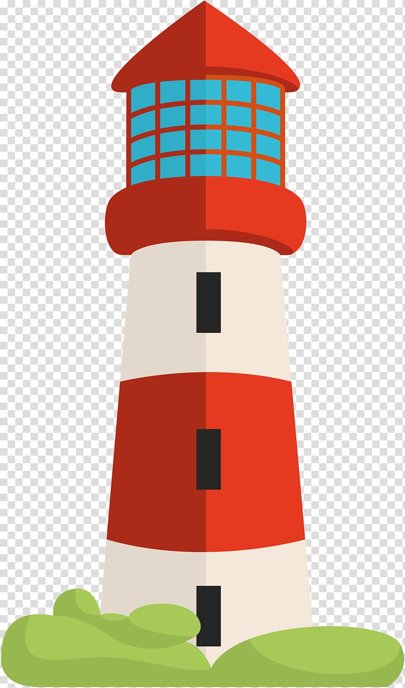 Lighthouse , Red And White Stripes transparent background PNG clipart