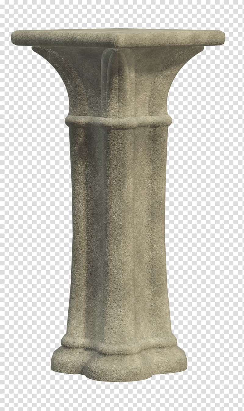 Pedestal Column Statue, Stone transparent background PNG clipart