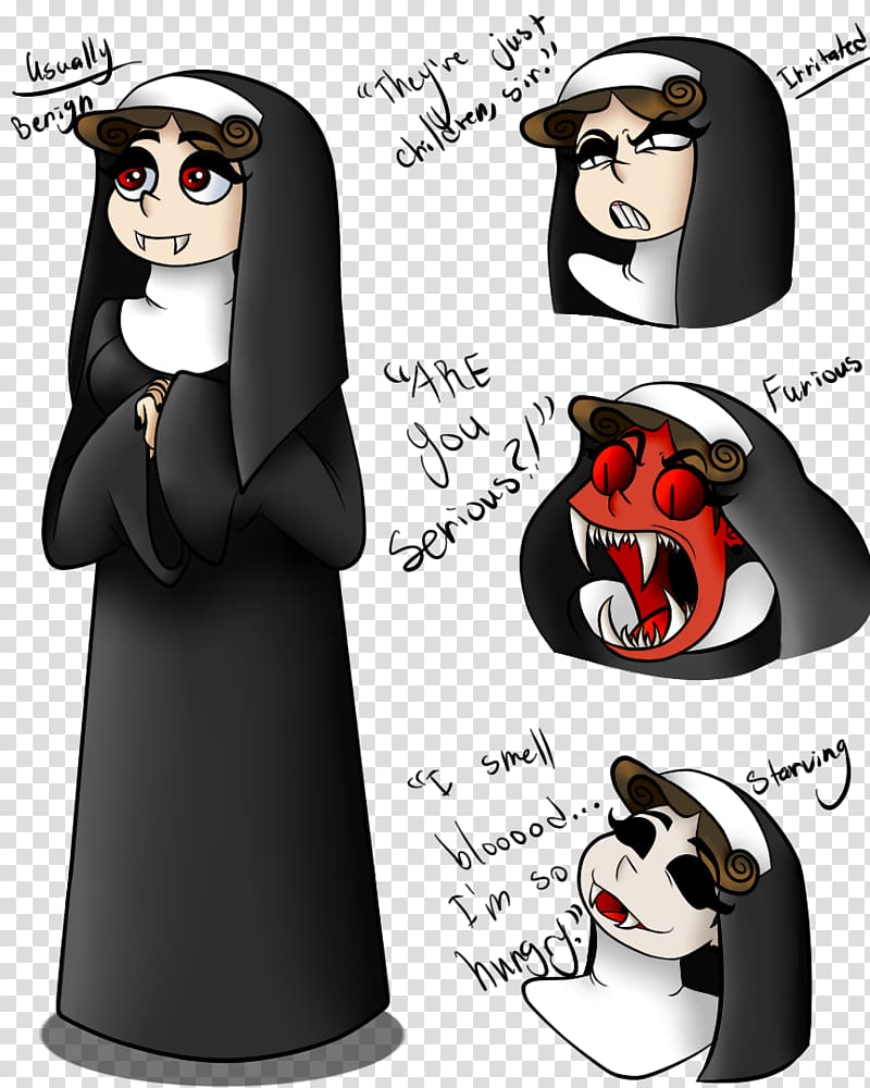 Nun Vampire Drawing, Vampire transparent background PNG clipart