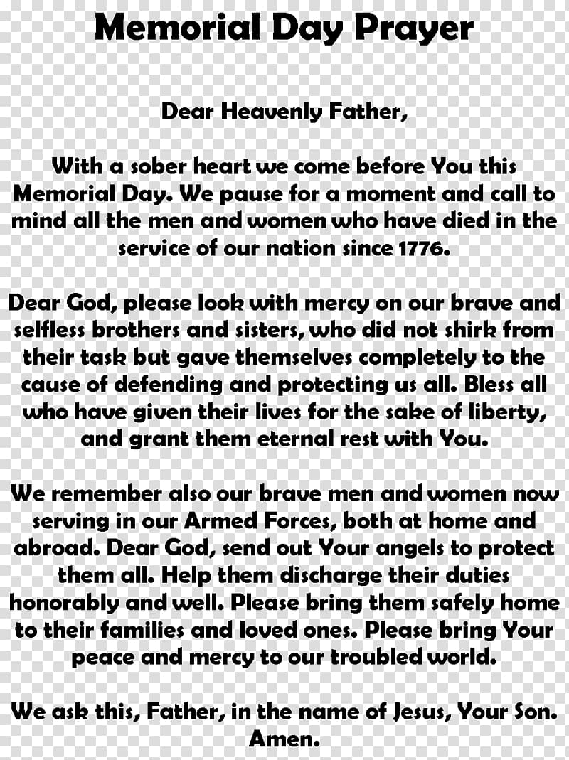 Memorial Day Poetry Soldier Prayer Speech, Soldier transparent background PNG clipart