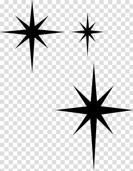 black sparkles clipart