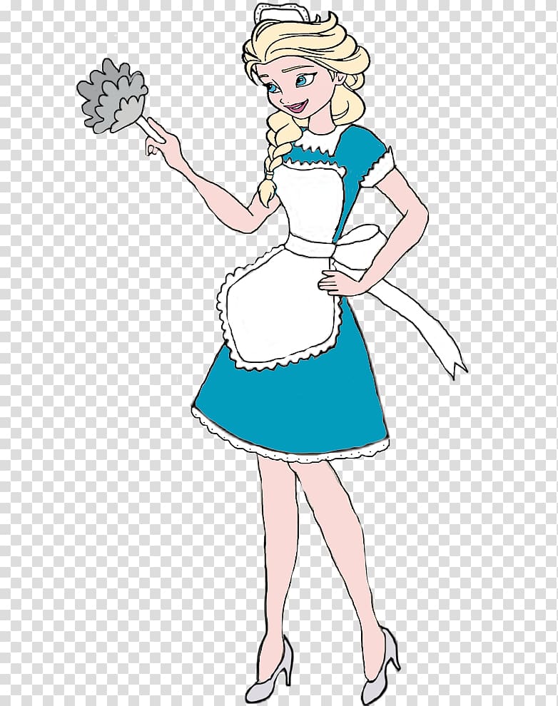 Daphne French maid Dress Art, dress transparent background PNG clipart